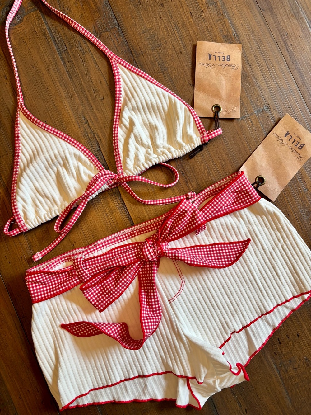 NWT Frankie’s bikinis x Bella HADID weekend at the farm bikini set